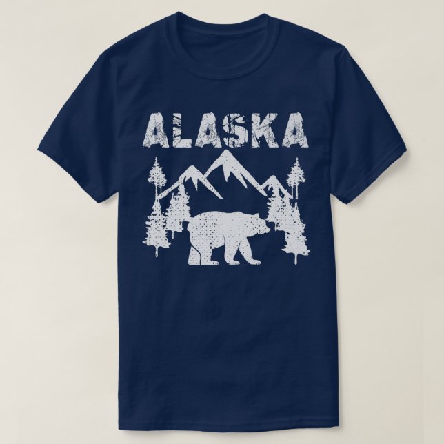 T-shirt Alaska Cold Snow Mountains (Design devant)