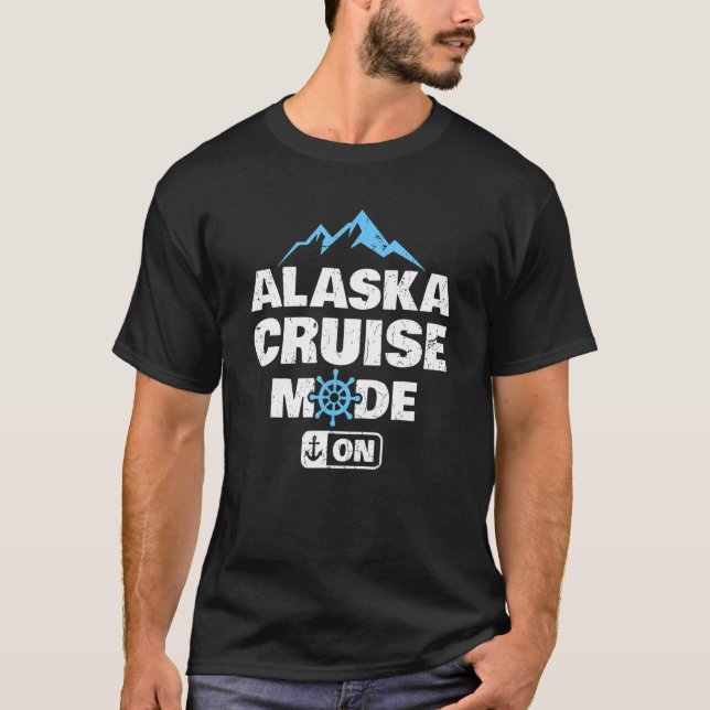 T-shirt Alaska Cruise Mode Sur Vacances D'Été Familial (Devant)