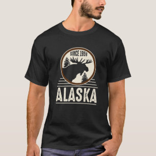 T-shirt Alaska depuis 1959 Moose Design