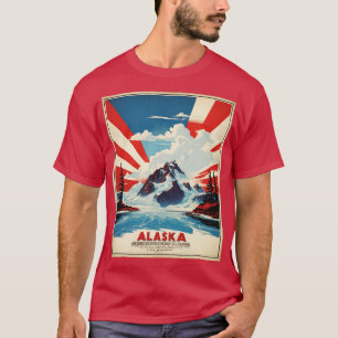 T-shirt Alaska États-Unis d'Amérique Tourisme Vintage Po