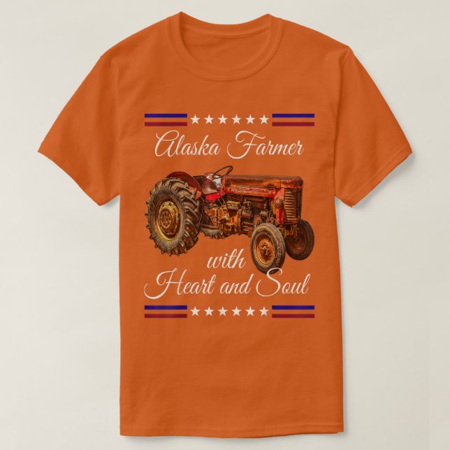 T-shirt Alaska Farmer Retro (Design devant)