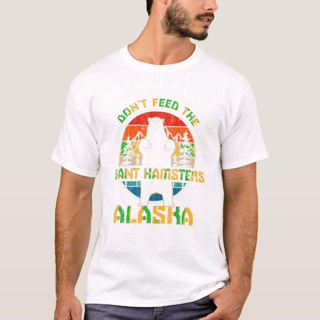 T-shirt Alaska Grizzly Bear Do Not Feed (Devant)
