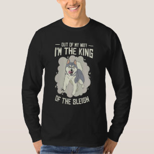 T-shirt Alaska Husky Sledding Sled Dog Racing Chien Sled R