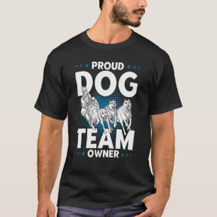 T-shirt Alaska Husky Sledding Sled Dog Racing Chien Sled R
