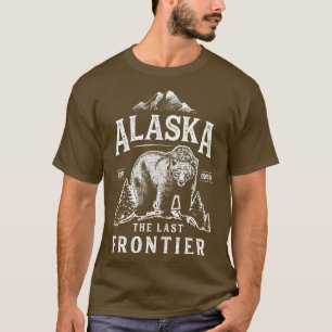 T-shirt Alaska La Dernière frontière Ours Accueil Hommes F