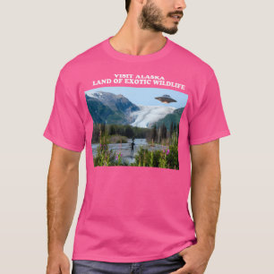T-shirt Alaska - Le Lieu De Vacances Ufo Américain Pour Le