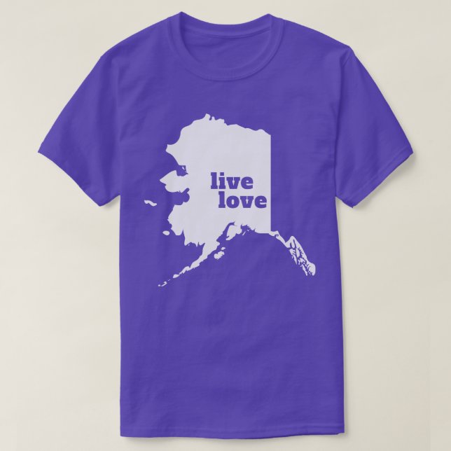T-shirt Alaska Live Love Alaska (Design devant)
