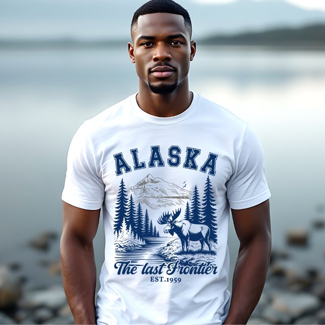 T-shirt Alaska Nature Escape with Moose (Créateur téléchargé)