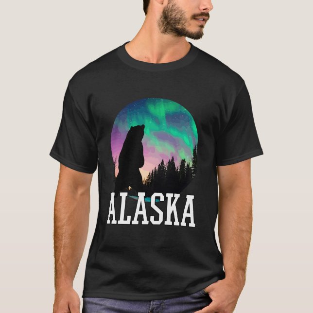 T-shirt Alaska Nothern Lights Viewing Vacation (Devant)