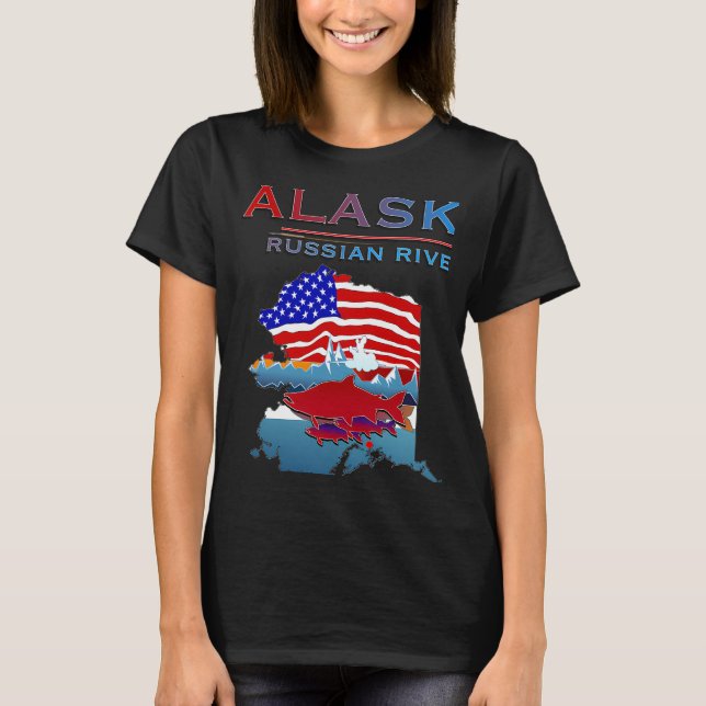 T-shirt ALASKA Rivière russe II (Devant)