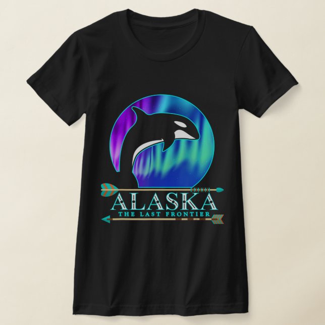 T-shirt Alaska State Pride Alaska Northern Lights Alaskan (Poser)