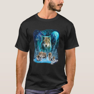 T-shirt Alaska State Pride Alaska Northern Lights Alaskan