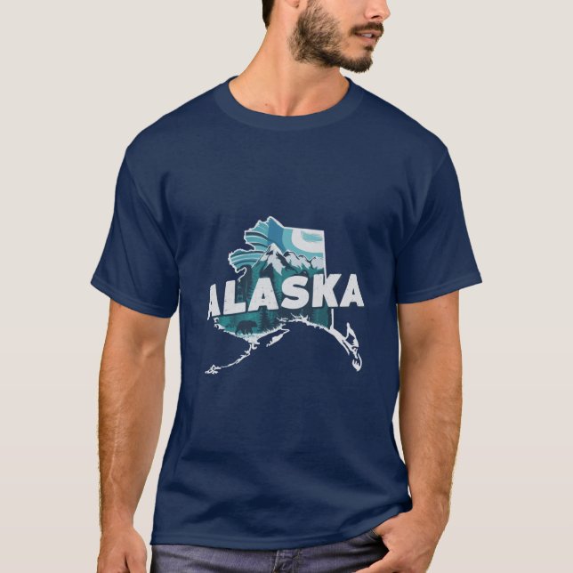 T-shirt Alaska surdimensionné (Devant)
