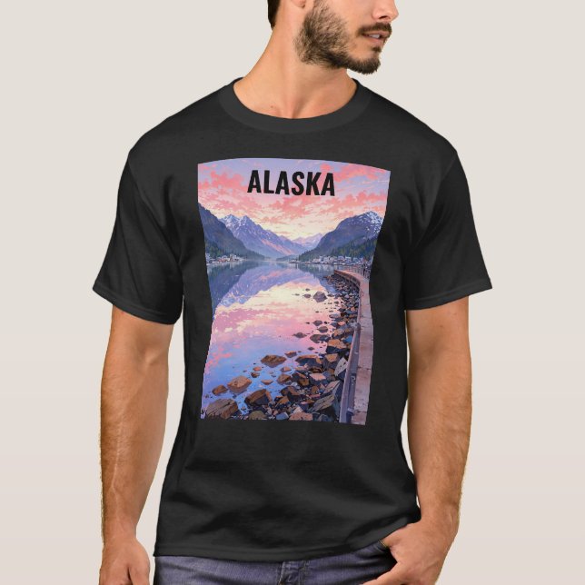 T-shirt Alaska, USA (Devant)