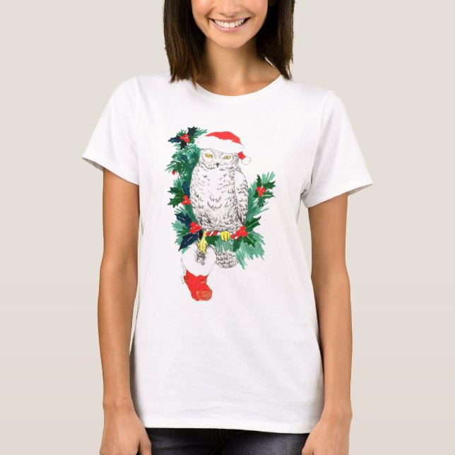 T-shirt Alaska Whimsical Christmas Wildlife (Devant)