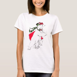 T-shirt Alaska Whimsical Christmas Wildlife