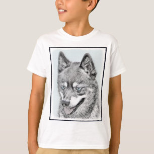 T-shirt Alaskan Klee Kai Peinture - Cute Original Chien Ar