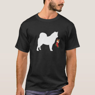 T-shirt Alaskan Malamute Noël Stocker Chiffre Stuffer