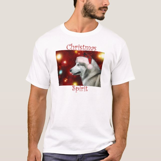 T-shirt Alaskan Malamute Spirit (Devant)