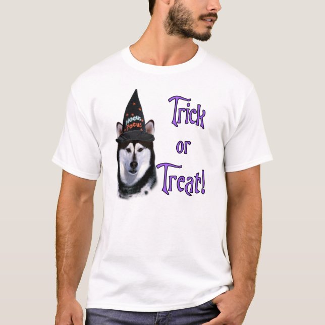 T-shirt Alaskan Malamute Trick (Devant)