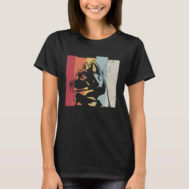 T-shirt Alaskan Malamute Vintage Retro (Devant)