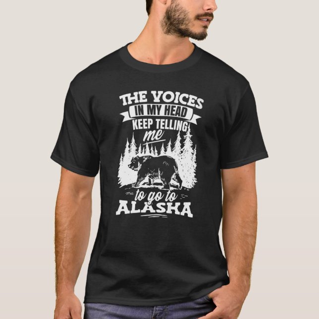 T-shirt Alaskan Wilderness Alaska Vacances (Devant)