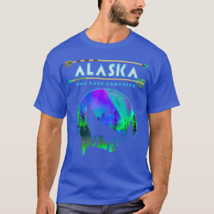 T-shirt Alaskan Wolf Alaska State Pride Alaska Northern Li