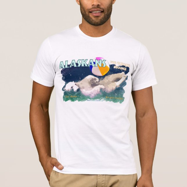 T-shirt Alaskans pour le changement climatique (Devant)