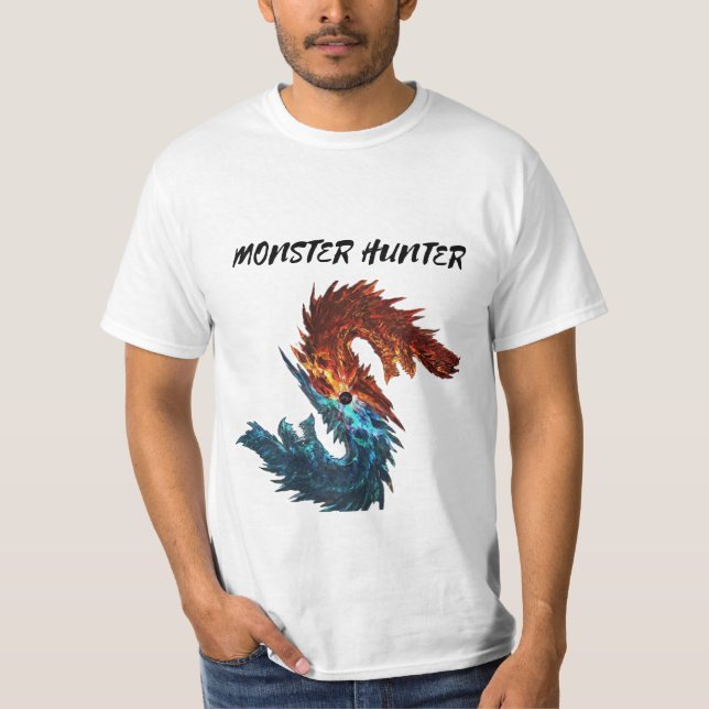 T-shirt "Alatreon : Monstre élémentaire dans Monster Hunte (Devant)