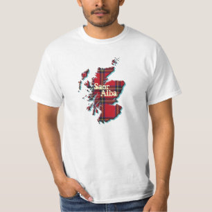 T-shirt alba de Saor de carte écossaise libre de