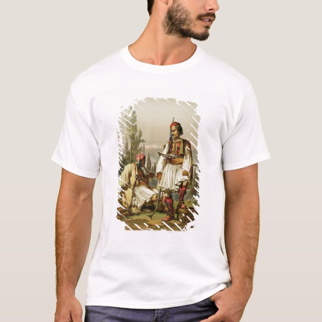 T-shirt Albanais, mercenaires dans l'armée de tabouret, (Devant)