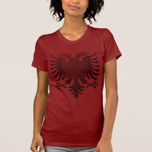 T-shirt Albanais rouge Eagle
