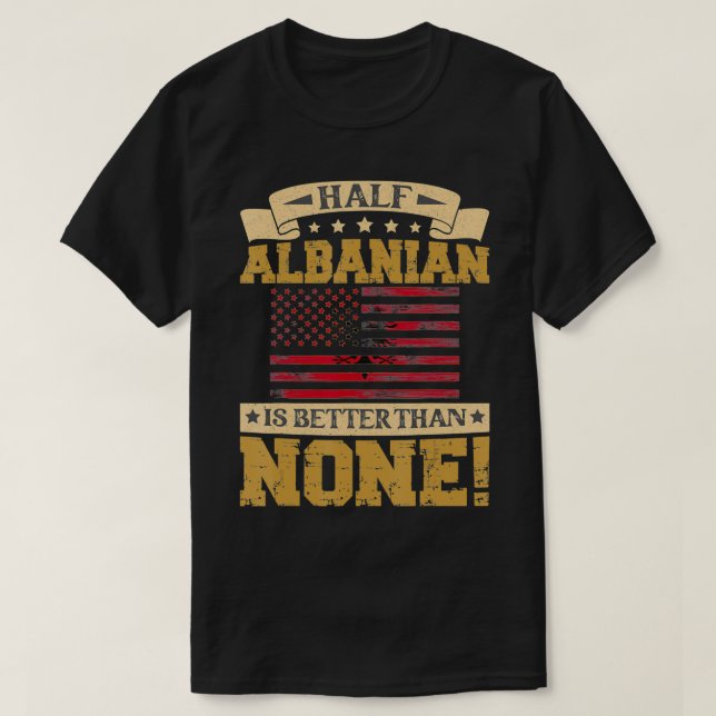 T-shirt Albania Flag Souvenirs for Albanians Men & Women  (Design devant)