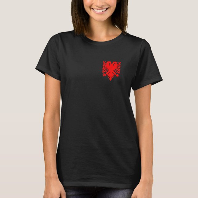 T-shirt Albanian Eagle Shqiponja  Kosovo Albanian (Devant)