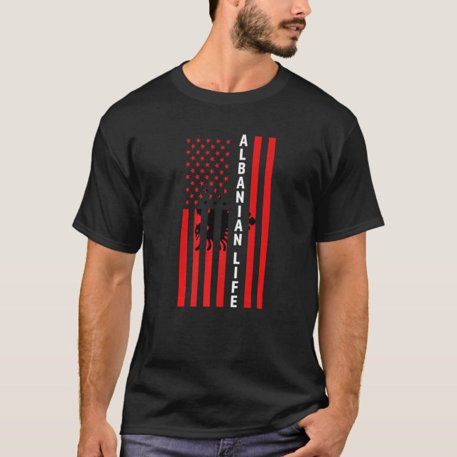 T-shirt Albanie Albanie (Devant)