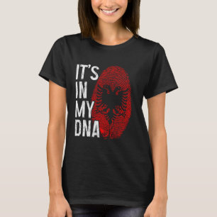 T-shirt Albanie C'est dans mon ADN Les racines de la fiert