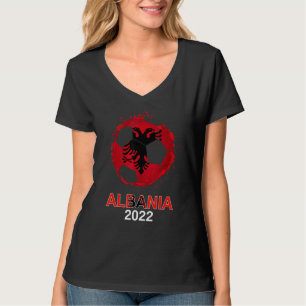 T-shirt Albanie Drapeau 2022 Supporter L'Équipe Albanaise