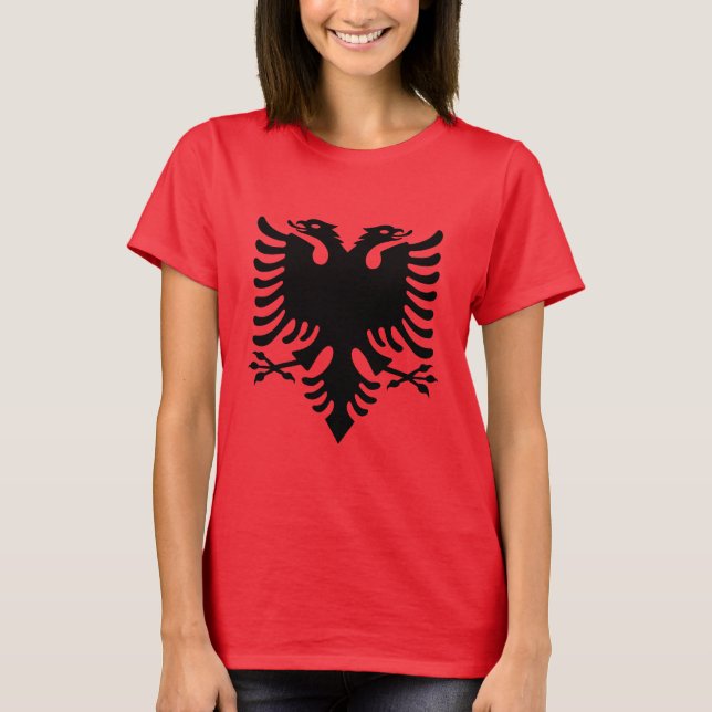 T-shirt Albanie - Drapeau albanais (Devant)