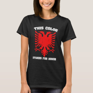 T-shirt Albanie Drapeau Double Aigle À Tête Pour Patriots