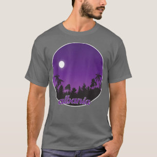 T-shirt albanie La nuit avec Palms