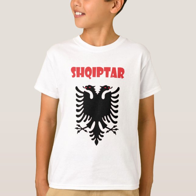 T-shirt Albanie Pays Drapeau et conception du drapeau (Devant)