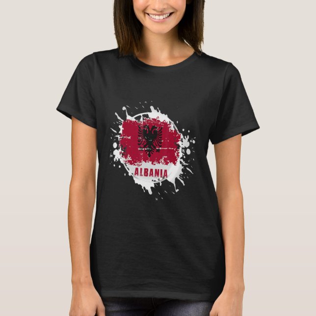 T-shirt Albanie Splash (Devant)