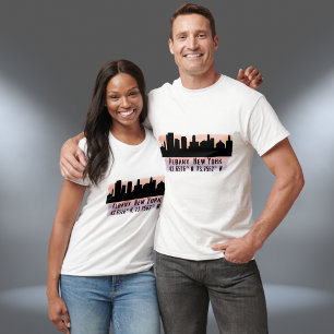 T-shirt Albany NY City Skyline