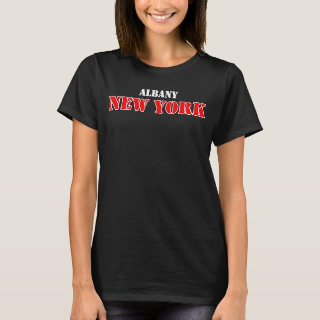 T-shirt Albany Upstate New York (Devant)