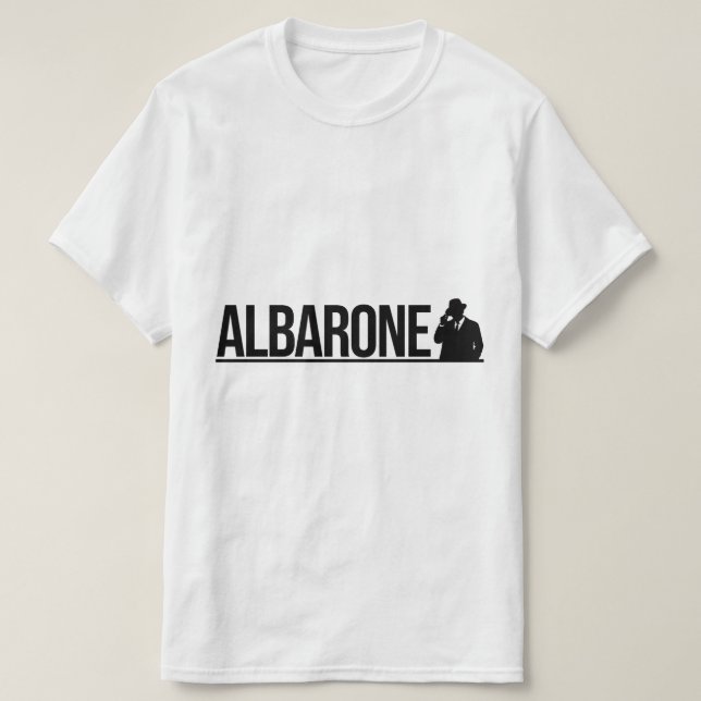 T-shirt Albarone Gangster Silhouette Graphic - black  (Design devant)