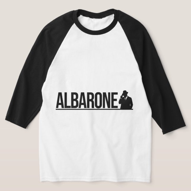 T-shirt Albarone Gangster Silhouette Graphic - black  Hood (Poser)