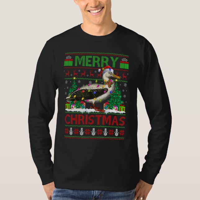 T-shirt Albatross Bird   Xmas Lights Ugly Albatross Christ (Devant)