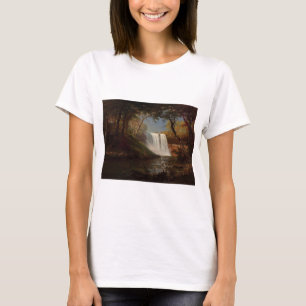T-shirt Albert Bierstadt Peinture Forêt Cascade Destiny