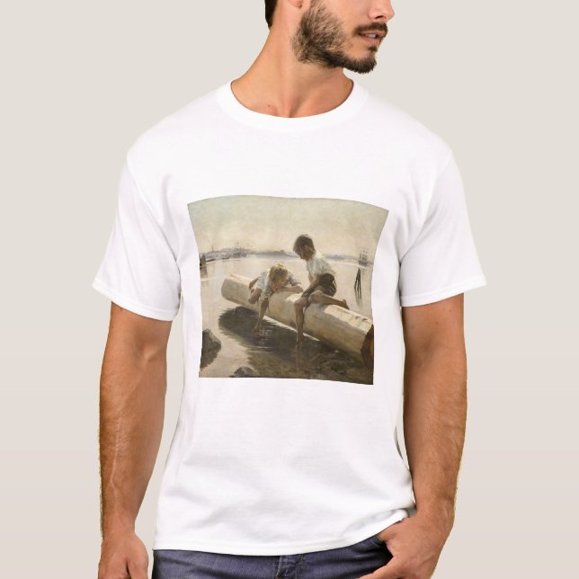 T-shirt Albert Edelfeel - Deux garçons sur un carnet (Devant)