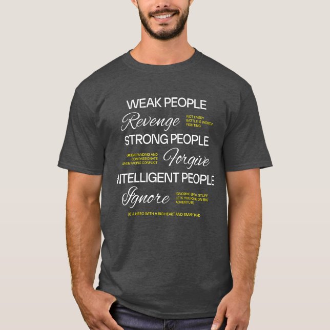 T-shirt Albert Einstein Quote Modern Typography Wisdom (Devant)